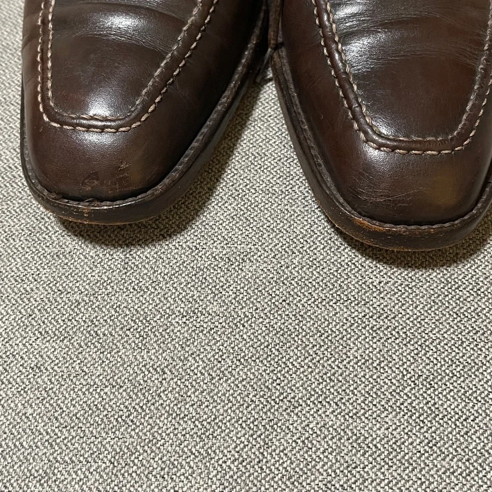 Dark Brown Salvatore Ferragamo Leather Oxfords